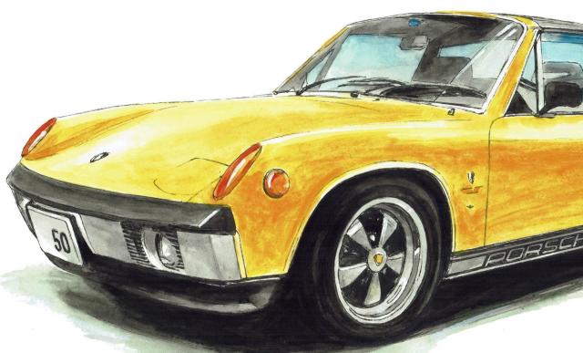 GC-1012 914/911カレラ限定版画 直筆サイン額装●作家平右ヱ門 < 自動車/バイク GC-1012 914/911カレラ限定版画 直筆サイン額装●作家平右ヱ門 < 自動車/バイク