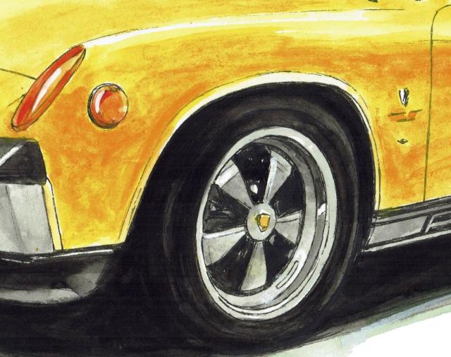 GC-1012 914/911カレラ限定版画 直筆サイン額装●作家平右ヱ門 < 自動車/バイク GC-1012 914/911カレラ限定版画 直筆サイン額装●作家平右ヱ門 < 自動車/バイク