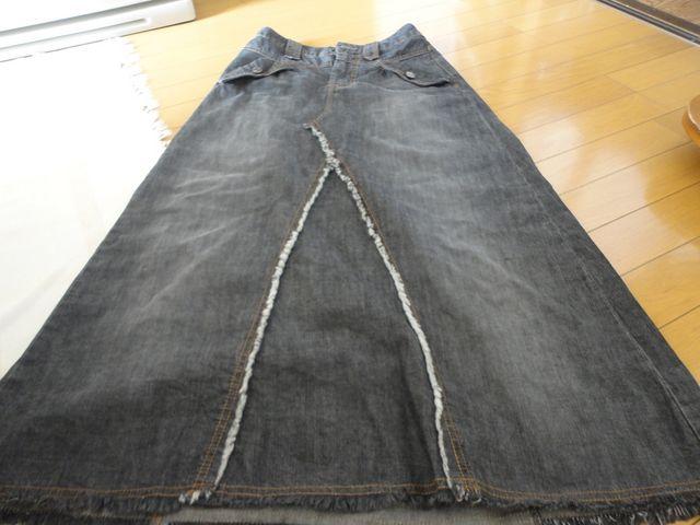 【美品】  デニムロングスカート        < 女性ファッション  【美品】  デニムロングスカート         < 女性ファッションの
