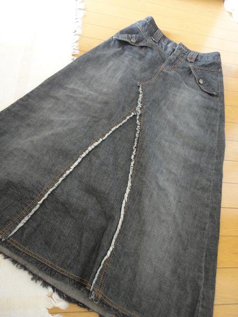 【美品】  デニムロングスカート        < 女性ファッション  【美品】  デニムロングスカート        < 女性ファッションの