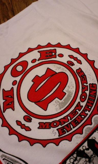 LA直輸入!デザインプリント白MOEオレンジバンダナサイズ2XL @B < 男性ファッション  LA直輸入!デザインプリント白MOEオレンジバンダナサイズ2XL @B < 男性ファッションの