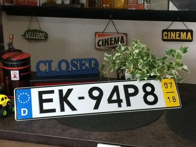 ユーロナンバープレート風 デコレーション EK-94P8 < 自動車/バイク ユーロナンバープレート風 デコレーション EK-94P8 < 自動車/バイク
