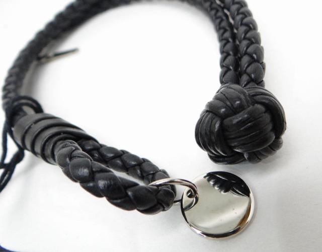 BOTTEGAVENETA ボッテガ・ヴェネタ イントレチャート レザーブレスレット ブラック<USED>【送料無料】 < ブランド BOTTEGAVENETA ボッテガ・ヴェネタ イントレチャート レザーブレスレット ブラック<USED>【送料無料】 < ブランドの
