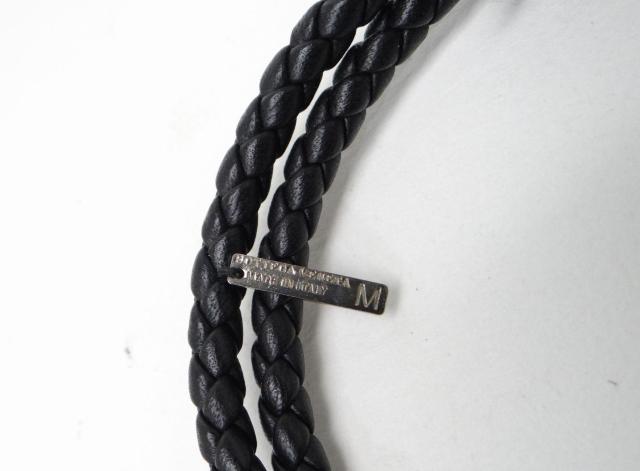 BOTTEGAVENETA ボッテガ・ヴェネタ イントレチャート レザーブレスレット ブラック<USED>【送料無料】 < ブランド BOTTEGAVENETA ボッテガ・ヴェネタ イントレチャート レザーブレスレット ブラック<USED>【送料無料】 < ブランドの