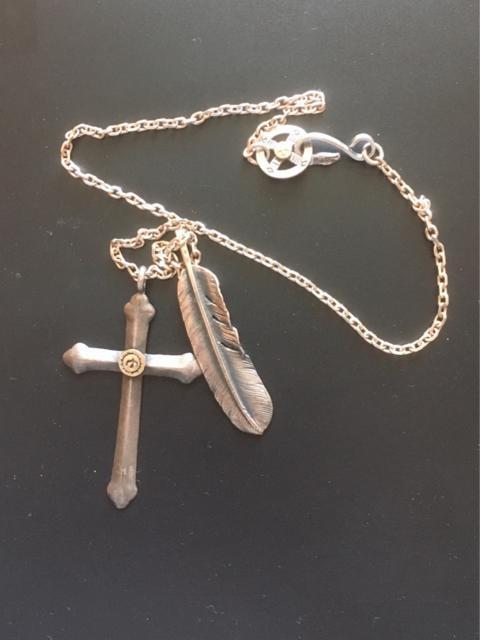 【USED】 goro's (ゴローズ) メタル付きホイール イーグルフック 細角チェーン クロス フェザーセット < ブランド 【USED】 goro's (ゴローズ) メタル付きホイール イーグルフック 細角チェーン クロス フェザーセット < ブランドの