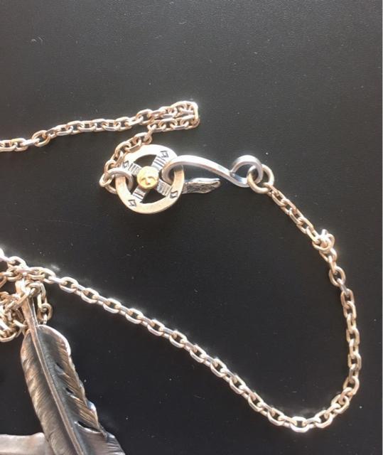 【USED】 goro's (ゴローズ) メタル付きホイール イーグルフック 細角チェーン クロス フェザーセット < ブランド 【USED】 goro's (ゴローズ) メタル付きホイール イーグルフック 細角チェーン クロス フェザーセット < ブランドの