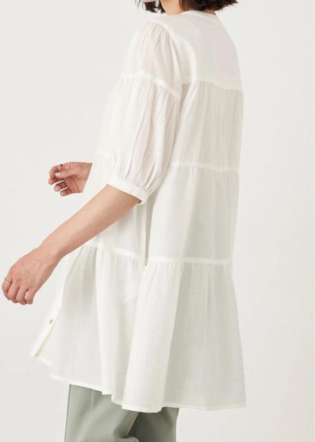 新品タグ付き earth music&ecology ティアードチュニック < 女性ファッション  新品タグ付き earth music&ecology ティアードチュニック < 女性ファッションの