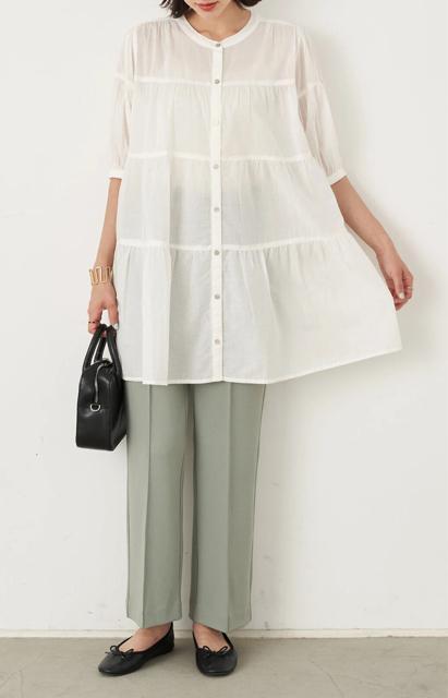 新品タグ付き earth music&ecology ティアードチュニック < 女性ファッション  新品タグ付き earth music&ecology ティアードチュニック < 女性ファッションの
