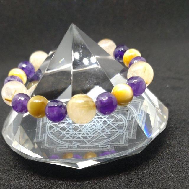 金運○タイチンルチル&アメジスト&タイガーアイ(16a) < 女性アクセサリー/時計 金運○タイチンルチル&アメジスト&タイガーアイ(16a) < 女性アクセサリー/時計の