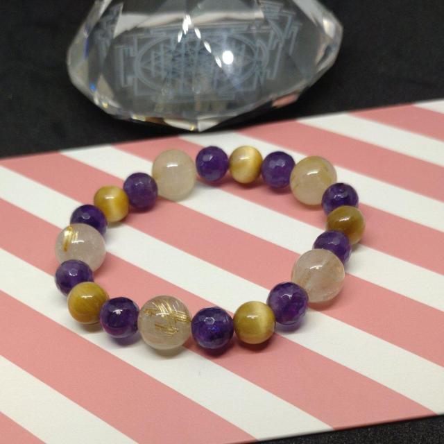 金運○タイチンルチル&アメジスト&タイガーアイ(16a) < 女性アクセサリー/時計 金運○タイチンルチル&アメジスト&タイガーアイ(16a) < 女性アクセサリー/時計の