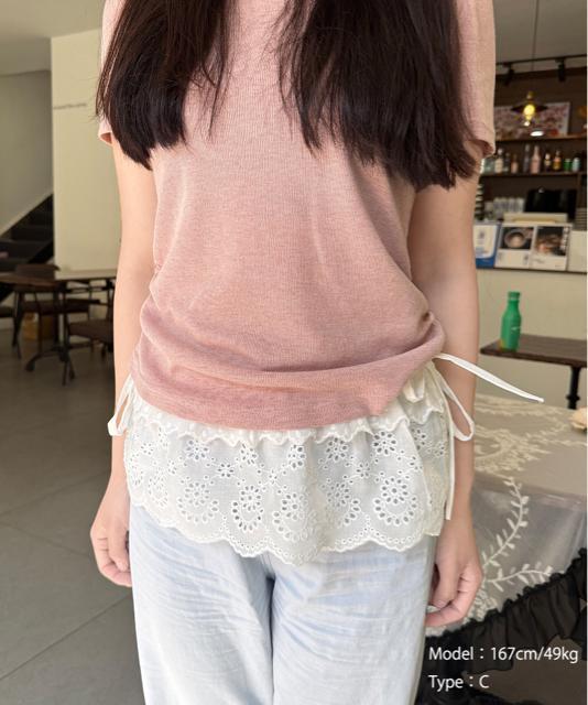 送料無料 新品 シアーラップスカート レースヒップカバー < 女性ファッション  送料無料 新品 シアーラップスカート レースヒップカバー < 女性ファッションの