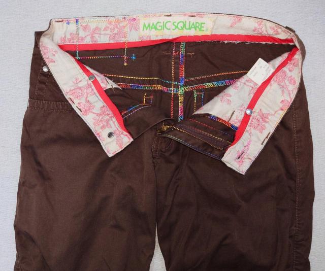 美品★ロールアップデニム★花柄折返し★可愛い★ユニセックス★ブラウン★W75★シワ加工★カラーデニム★美脚効果★美尻★送料無料 < 女性ファッション 美品★ロールアップデニム★花柄折返し★可愛い★ユニセックス★ブラウン★W75★シワ加工★カラーデニム★美脚効果★美尻★送料無料 < 女性ファッションの