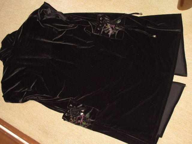 ベロア地*ベスト*レディーストップス(ブラック) < 女性ファッション  ベロア地*ベスト*レディーストップス(ブラック) < 女性ファッションの