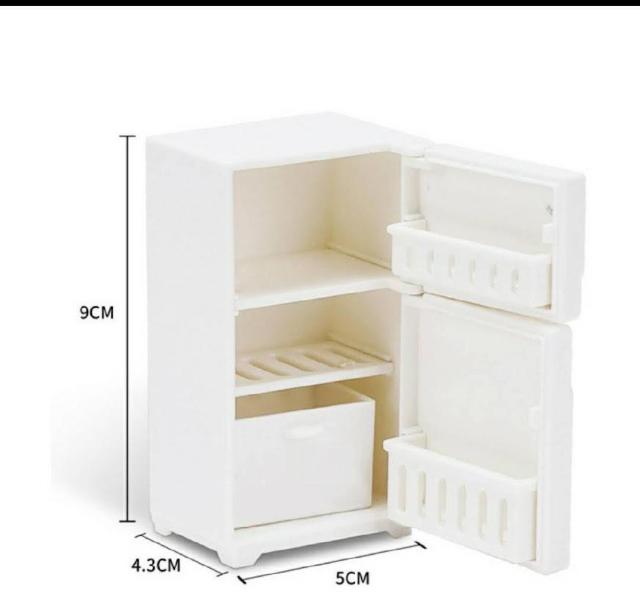 ミニチュア★冷蔵庫@★2ドア★ホワイト★リカちゃんやシルバニアに★ドールハウスに★ < おもちゃ  ミニチュア★冷蔵庫@★2ドア★ホワイト★リカちゃんやシルバニアに★ドールハウスに★ < おもちゃの