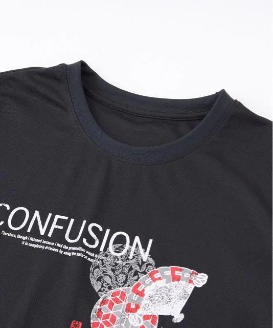 Lサイズ!高貴紳士的!男気溢れる!和柄!吸汗速乾!半袖Tシャツandハーフパンツ上下セット!チャコール+黒色!系色合い新品! < 男性ファッション  Lサイズ!高貴紳士的!男気溢れる!和柄!吸汗速乾!半袖Tシャツandハーフパンツ上下セット!チャコール+黒色!系色合い新品! < 男性ファッションの