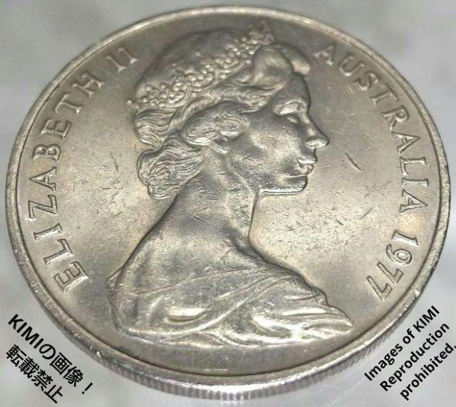 20セント硬貨 1977年 エリザベス2世 2番目の肖像画 貨幣 コイン 古銭 オーストラリア Elizabeth II < ホビー  20セント硬貨 1977年 エリザベス2世 2番目の肖像画 貨幣 コイン 古銭 オーストラリア Elizabeth II < ホビーの