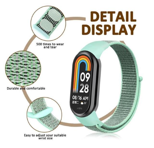 Xiaomi Smart Band 10 9 8 ベルト ホワイト バンド ナイロン ループ スポーツ ベルト シャオミ band < 家電/AV  Xiaomi Smart Band 10 9 8 ベルト ホワイト バンド ナイロン ループ スポーツ ベルト シャオミ band < 家電/AVの