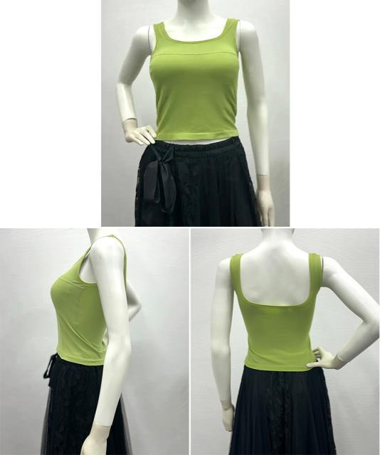 送料無料 新品 カップ付きタンクトップ ショート丈 夏服 < 女性ファッション  送料無料 新品 カップ付きタンクトップ ショート丈 夏服 < 女性ファッションの