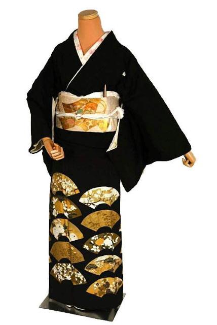 【最高峰】美品 京の名工 螺鈿美術工芸作家【甲斐泰造】金彩 地紙花文 比翼付 黒留袖 身丈162.5m 裄67.5cm T3383 < 女性ファッション  【最高峰】美品 京の名工 螺鈿美術工芸作家【甲斐泰造】金彩 地紙花文 比翼付 黒留袖 身丈162.5m 裄67.5cm T3383  < 女性ファッションの