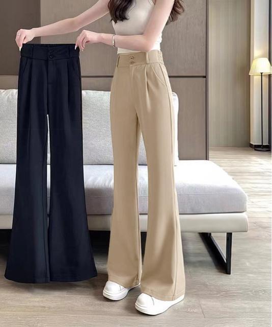 送料無料 新品 セミフレアワイドパンツ スラックスパンツ < 女性ファッション  送料無料 新品 セミフレアワイドパンツ スラックスパンツ  < 女性ファッションの