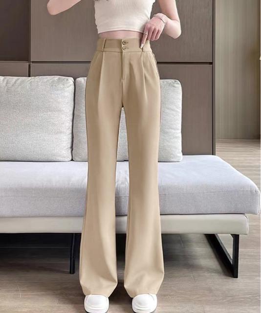 送料無料 新品 セミフレアワイドパンツ スラックスパンツ < 女性ファッション  送料無料 新品 セミフレアワイドパンツ スラックスパンツ < 女性ファッションの