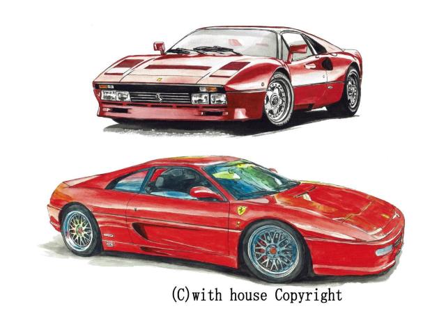 GC-1020 288GTO/F355限定版画直筆サイン額装●作家平右ヱ門 < 自動車/バイク GC-1020 288GTO/F355限定版画直筆サイン額装●作家平右ヱ門 < 自動車/バイク