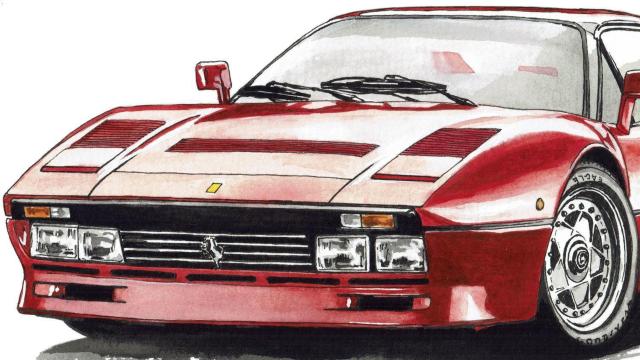 GC-1020 288GTO/F355限定版画直筆サイン額装●作家平右ヱ門 < 自動車/バイク GC-1020 288GTO/F355限定版画直筆サイン額装●作家平右ヱ門 < 自動車/バイク