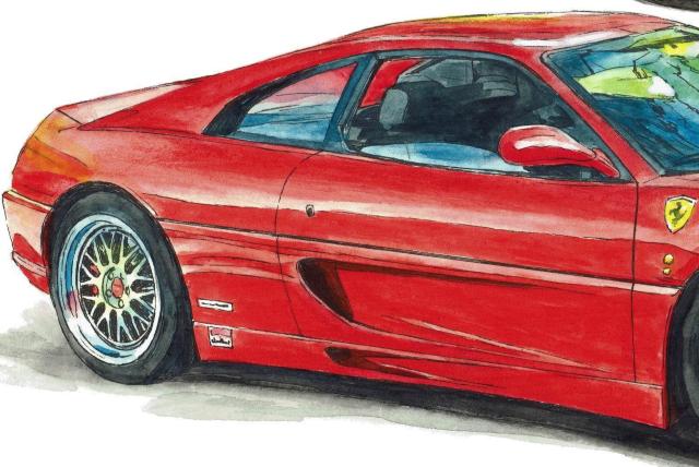 GC-1020 288GTO/F355限定版画直筆サイン額装●作家平右ヱ門 < 自動車/バイク GC-1020 288GTO/F355限定版画直筆サイン額装●作家平右ヱ門 < 自動車/バイク