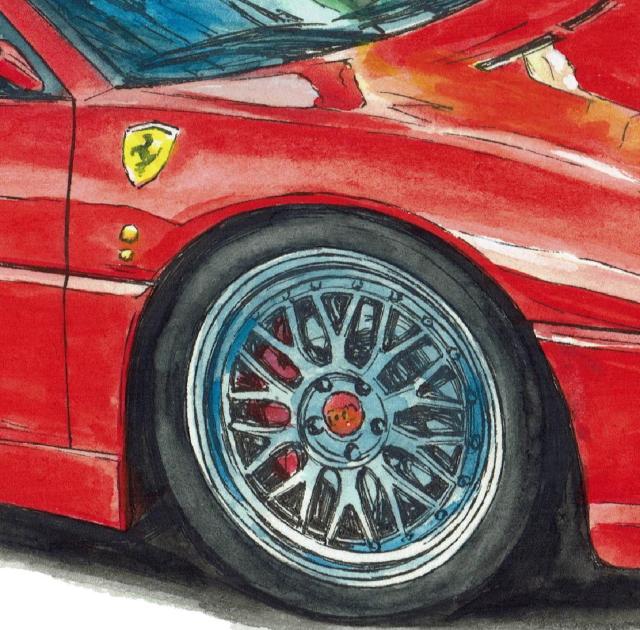 GC-1020 288GTO/F355限定版画直筆サイン額装●作家平右ヱ門 < 自動車/バイク GC-1020 288GTO/F355限定版画直筆サイン額装●作家平右ヱ門 < 自動車/バイク