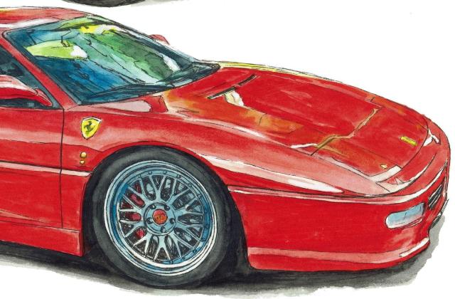 GC-1020 288GTO/F355限定版画直筆サイン額装●作家平右ヱ門 < 自動車/バイク GC-1020 288GTO/F355限定版画直筆サイン額装●作家平右ヱ門 < 自動車/バイク