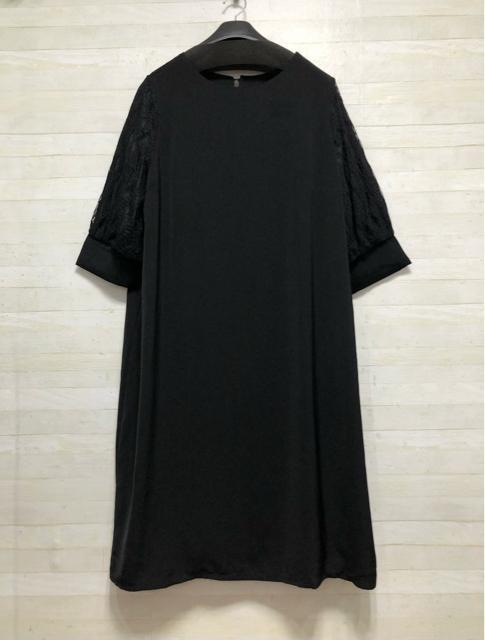 新品☆5L♪黒♪レース7分袖ストンとワンピース♪お出かけ・フォーマル☆Q302 < 女性ファッション  新品☆5L♪黒♪レース7分袖ストンとワンピース♪お出かけ・フォーマル☆Q302 < 女性ファッションの