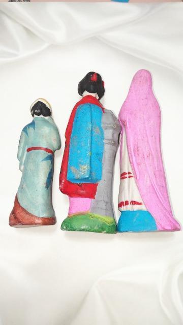 レトロ古い土人形3体セットビンテージアンティーク < インテリア/ライフ レトロ古い土人形3体セットビンテージアンティーク < インテリア/ライフの