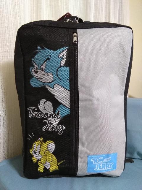 トムとジェリーメッシュポケット付きリュックサックA ブラック < アニメ/コミック/キャラクター トムとジェリーメッシュポケット付きリュックサックA ブラック < アニメ/コミック/キャラクターの