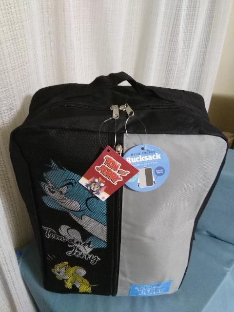 トムとジェリーメッシュポケット付きリュックサックA ブラック < アニメ/コミック/キャラクター トムとジェリーメッシュポケット付きリュックサックA ブラック < アニメ/コミック/キャラクターの