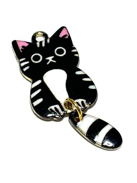 846 黒色 しっぽの揺れる猫ちゃん 1個 ねこネコ 金属チャーム アクセサリーパーツ < ペット/手芸/園芸 846 黒色 しっぽの揺れる猫ちゃん 1個 ねこネコ 金属チャーム アクセサリーパーツ < ペット/手芸/園芸の