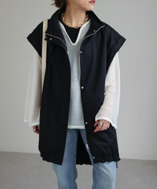 ap retro2WAYミリタリージャケット/ベスト モッズコート < 女性ファッション ap retro2WAYミリタリージャケット/ベスト モッズコート < 女性ファッションの