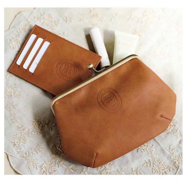 リンネル雑誌付録★ネストローブ★本格レザー調 がま口ポーチ&スマートウォレット < ブランド リンネル雑誌付録★ネストローブ★本格レザー調 がま口ポーチ&スマートウォレット < ブランドの