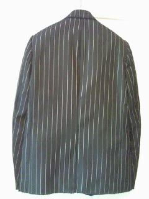 ナンバーナイン††ほつれ加工ピークドストライフジャケット゜ < ブランド  ナンバーナイン††ほつれ加工ピークドストライフジャケット゜ < ブランドの