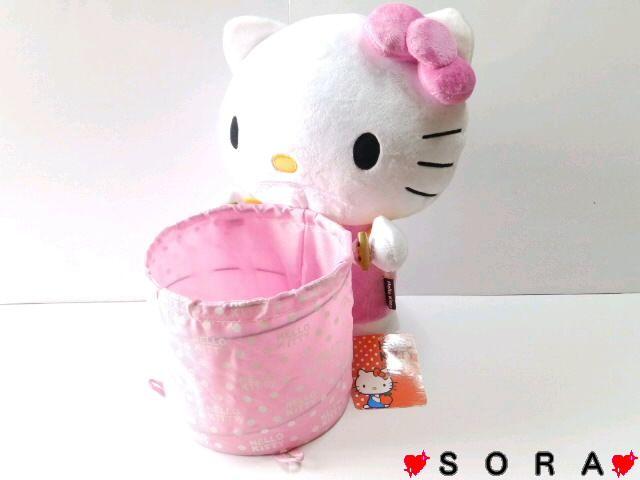 【キティ】可愛い♪玩具.お菓子.ゴミ.小物入に マジックテープ付ダストボックス < おもちゃ 【キティ】可愛い♪玩具.お菓子.ゴミ.小物入に マジックテープ付ダストボックス < おもちゃの