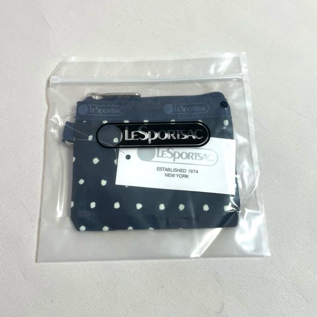 ★新品未使用★LeSportsac レスポートサック タイニードット ネイビー 小銭入れ コインケース キーコインポーチ 送料無料 < 女性ファッション  ★新品未使用★LeSportsac レスポートサック タイニードット ネイビー 小銭入れ コインケース キーコインポーチ 送料無料 < 女性ファッションの