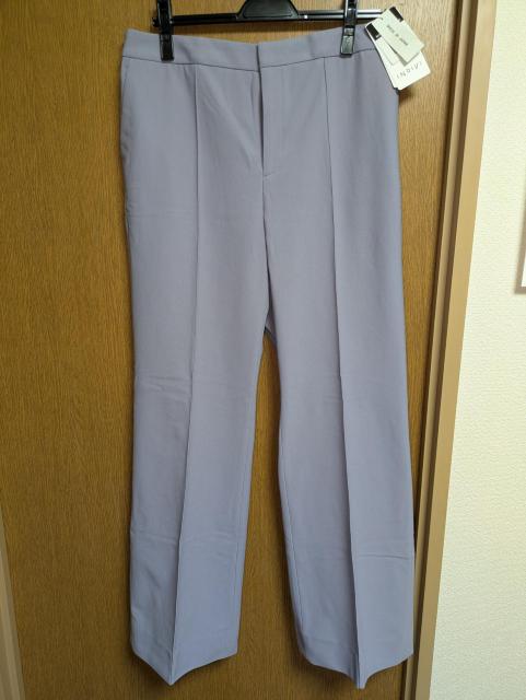 INDIVI昨季新品ラベンダージャージ素材高ストレッチセンタープレスパンツ大きいサイズ15号13号LLXLスタイルアップ美脚パンツ < ブランド  INDIVI昨季新品ラベンダージャージ素材高ストレッチセンタープレスパンツ大きいサイズ15号13号LLXLスタイルアップ美脚パンツ < ブランドの