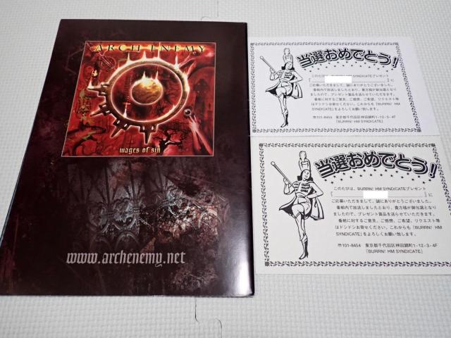 |X^[ ARCH ENEMY TC Iʒmt.WAGES OF SIN.BURRN  ^gObY 