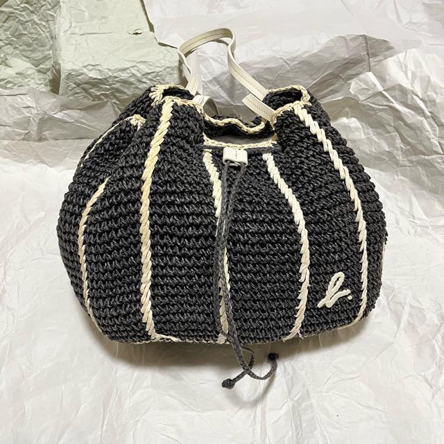 レア【agnes b.】〈アニエスベーボヤージュ〉 かごバッグ / 巾着バッグ < ブランド レア【agnes b.】〈アニエスベーボヤージュ〉 かごバッグ / 巾着バッグ < ブランドの