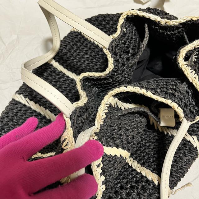 レア【agnes b.】〈アニエスベーボヤージュ〉 かごバッグ / 巾着バッグ < ブランド レア【agnes b.】〈アニエスベーボヤージュ〉 かごバッグ / 巾着バッグ < ブランドの