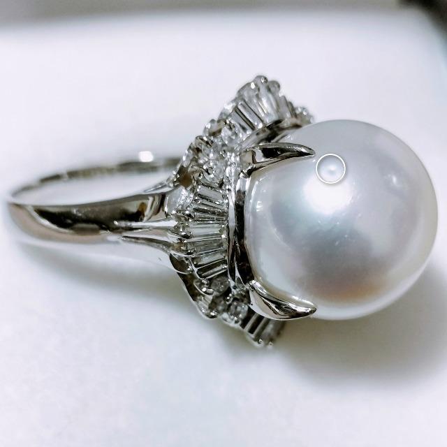 �_�C�������h�~�p�[�� �����O Pt900 13.2mm 0.40ct 13.5g �� �����A�N�Z�T���[/���v�� 