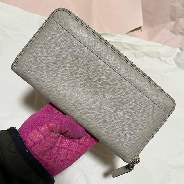 【ケイトスペード】 長財布 ラウンドファスナー グレー レザー 訳あり 格安 < ブランド 【ケイトスペード】 長財布 ラウンドファスナー グレー レザー 訳あり 格安 < ブランドの