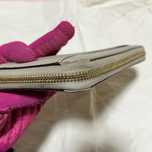 【ケイトスペード】 長財布 ラウンドファスナー グレー レザー 訳あり 格安 < ブランド 【ケイトスペード】 長財布 ラウンドファスナー グレー レザー 訳あり 格安 < ブランドの