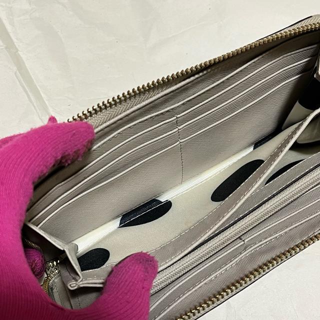 【ケイトスペード】 長財布 ラウンドファスナー グレー レザー 訳あり 格安 < ブランド 【ケイトスペード】 長財布 ラウンドファスナー グレー レザー 訳あり 格安 < ブランドの