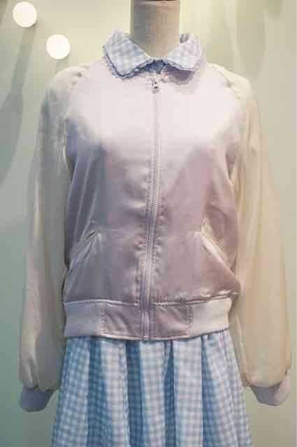 rosemarieseoir・背中ネコ刺繍サテンスカジャン。ラベンダー < ブランド rosemarieseoir・背中ネコ刺繍サテンスカジャン。ラベンダー < ブランドの