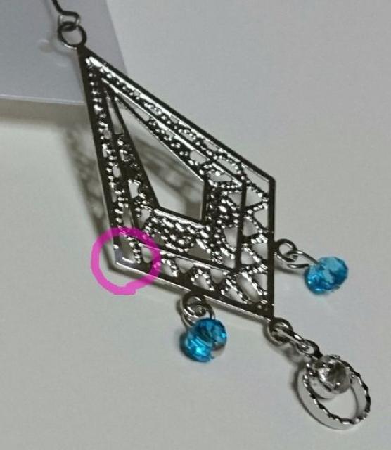 ビーズ付き プレート ピアス★ < 女性アクセサリー/時計  ビーズ付き プレート ピアス★ < 女性アクセサリー/時計の